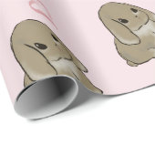 Holland lop with heart  cadeaupapier (Rol Hoek)