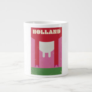 Holland melkkoe vintage reisposter grote koffiekop