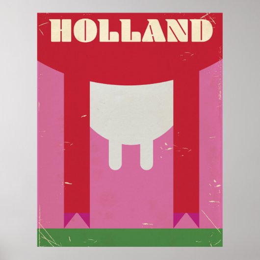 Holland melkkoe vintage reisposter poster (Voorkant)