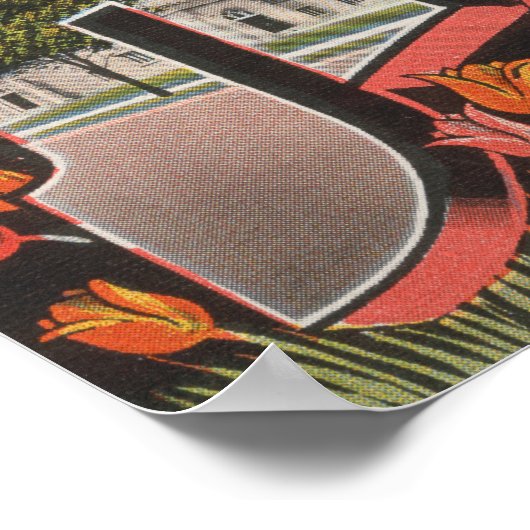 Holland, Michigan - Grote letterscènes Poster (Hoek)