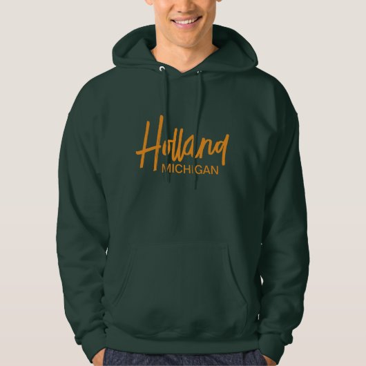 Holland Michigan Printed Hoodie (Voorkant)