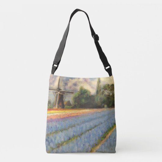 Holland Michigan Tulips Crossbody Tas (Achterkant)