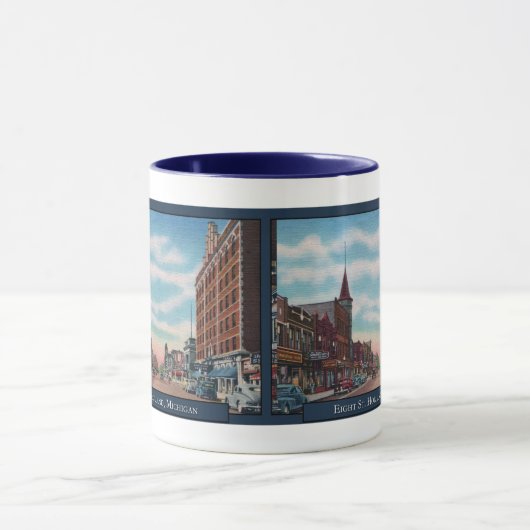 Holland Michigan Two-Tone Coffee Mok uit 1940 (Midden)