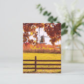 HOLLAND, MICHIGAN, WINDMOLEN EN HERFST KLEUREN BRIEFKAART (Staand voorkant)