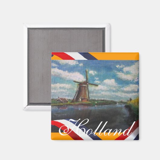 Holland Mill Koelkast Magneet (Voorkant / Achterkant)