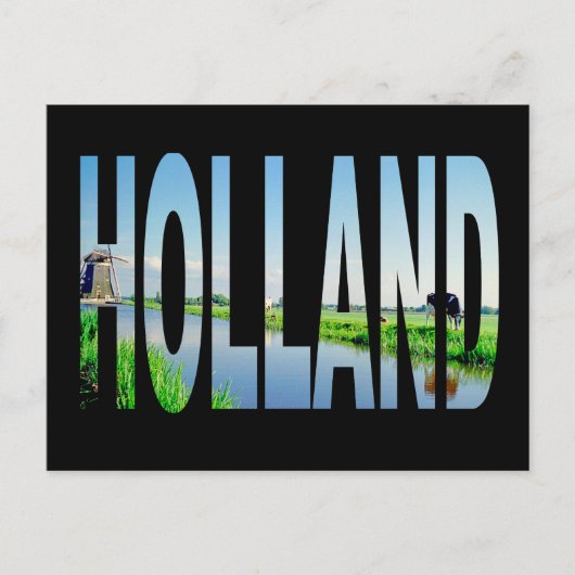 holland Nederland Briefkaart (Voorkant)