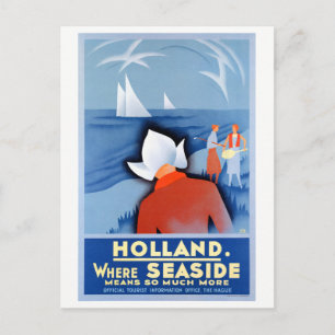 Holland Nederland Restaurated Vintage Travel Poste Briefkaart