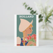 Holland Nederland Vintage Travel Briefkaart (Staand voorkant)