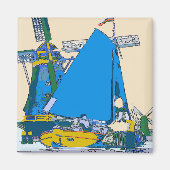 Holland, Nederlands Blauw, Magneet (Voorkant)