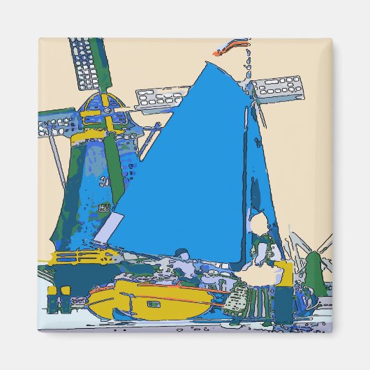 Holland, Nederlands Blauw, Magneet (Voorkant)