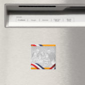 Holland Nederlands Rood Wit Blauw Sinaasappel Koel Magneet (Insitu (Vaatwasser))