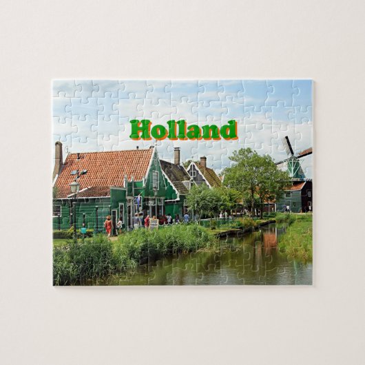 Holland: Nederlandse windmolendorp Legpuzzel (Horizontaal)