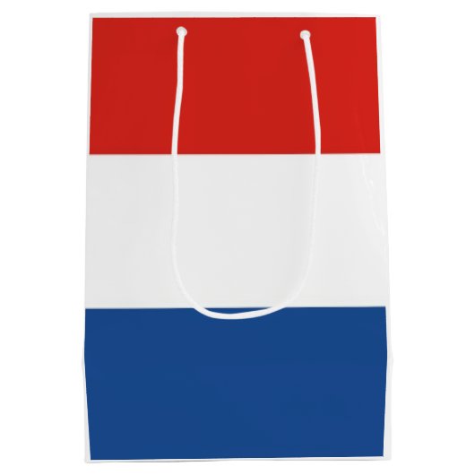 Holland Netherlands Dutch Flag Design Medium Cadeauzakje (Achterkant)