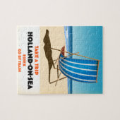 holland op zee Essex -stijl reisposter Legpuzzel (Horizontaal)