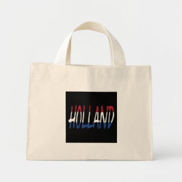 Holland over Nederlandse vlag op bk ttcn Mini Tote Bag