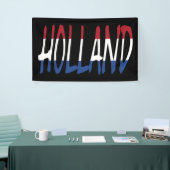 Holland overlay op Nederland Vlag op bk bnrcnt Spandoek (Beurs)