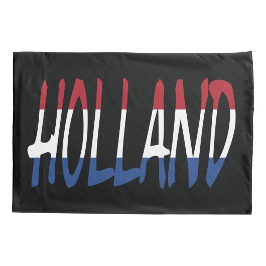 Holland overlay op Nederland Vlag op bk pcnt Kussensloop (Achterkant)