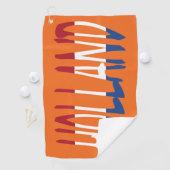 Holland overlay op Nederland Vlag op of gtcnt Golfhanddoek (Insitu)