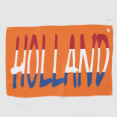Holland overlay op Nederland Vlag op of gtcnt Golfhanddoek (Horizontaal)