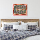 Holland Park Design (door William Morris) Canvas Afdruk (Insitu (Slaapkamer))