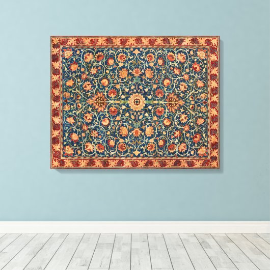 Holland Park Design (door William Morris) Canvas Afdruk (Insitu (Houten vloer))