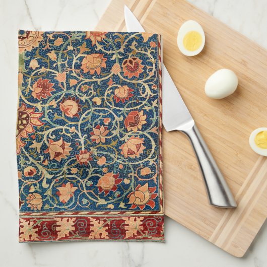 Holland Park Design (door William Morris) Theedoek (Quarter Fold)