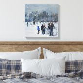 Holland Park in sneeuw van 2009 Canvas Afdruk (Insitu (Slaapkamer))