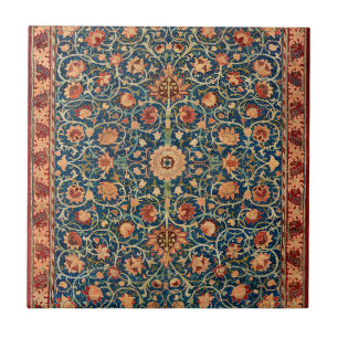 Holland Park van William Morris, Vintage Tapijtkun Tegeltje