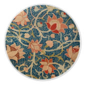 Holland Park William Morris  Flower Pattern Keramische Knop (Voorkant)