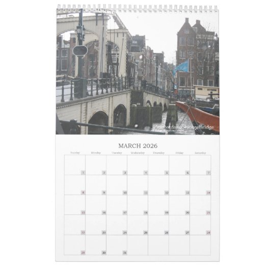 Holland Photo Wall Agenda Kalender (Mar 2026)