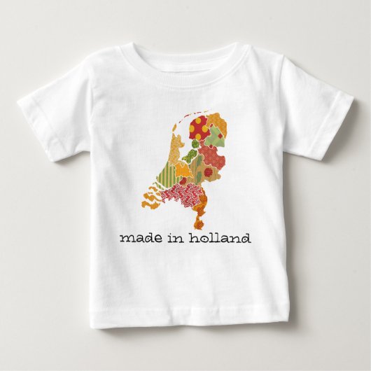 Holland Province Map Bohemian Patchwork Style (Voorkant)