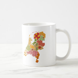 Holland Province Map Bohemian Patchwork Style Koffiemok