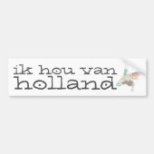 Holland Province Map Geometric Patchwork Style Bumpersticker (Voorkant)
