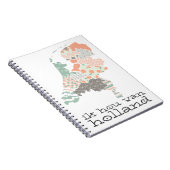 Holland Province Map Geometric Patchwork Style Notitieboek (Rechterzijde)