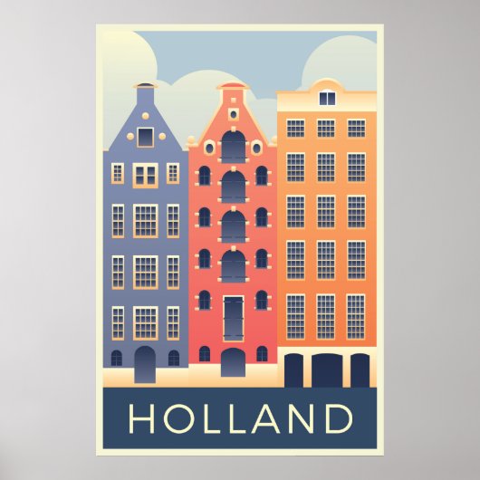 Holland reizen poster (Voorkant)