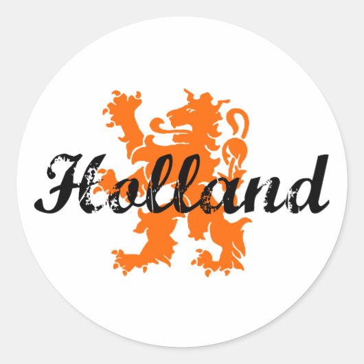 Holland Ronde Sticker (Voorkant)