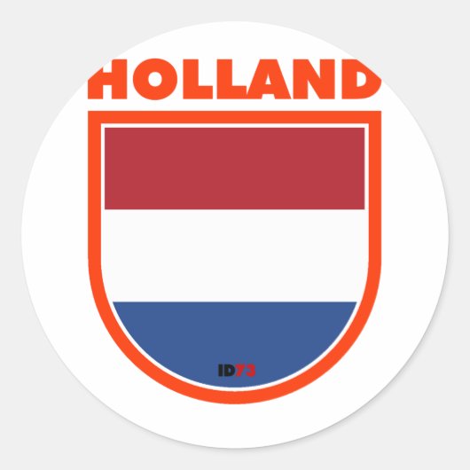 Holland Ronde Sticker (Voorkant)