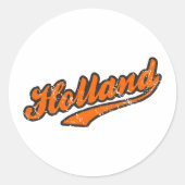 Holland Ronde Sticker (Voorkant)