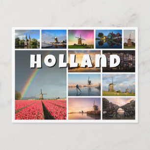 Holland souvenir fotocollage briefkaart