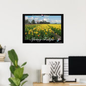 Holland Spring Tulips Landscape 3D Anaglyph Poster (Thuiskantoor)