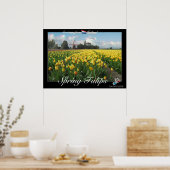Holland Spring Tulips Landscape 3D Anaglyph Poster (Keuken)