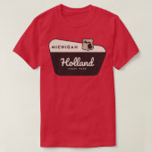 Holland State Park Michigan Welkomstbord T-shirt (Design voorkant)