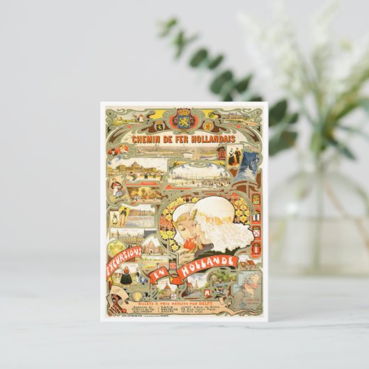 Holland trainingen Briefkaart oud reizen (Staand voorkant)