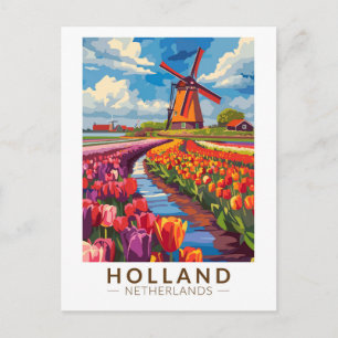 Holland Travel Art Vintage Briefkaart