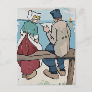 Holland Travel, Nederlands paar Briefkaart