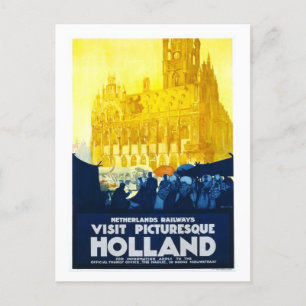 Holland Travel Poster Briefkaart