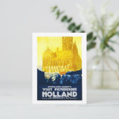 Holland Travel Poster Briefkaart (Staand voorkant)