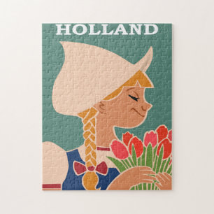 Holland Travel Poster Vintage Legpuzzel