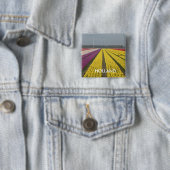 Holland Tulip Field Square Button (In situ)
