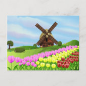 Holland Tulips Briefkaart (Voorkant)